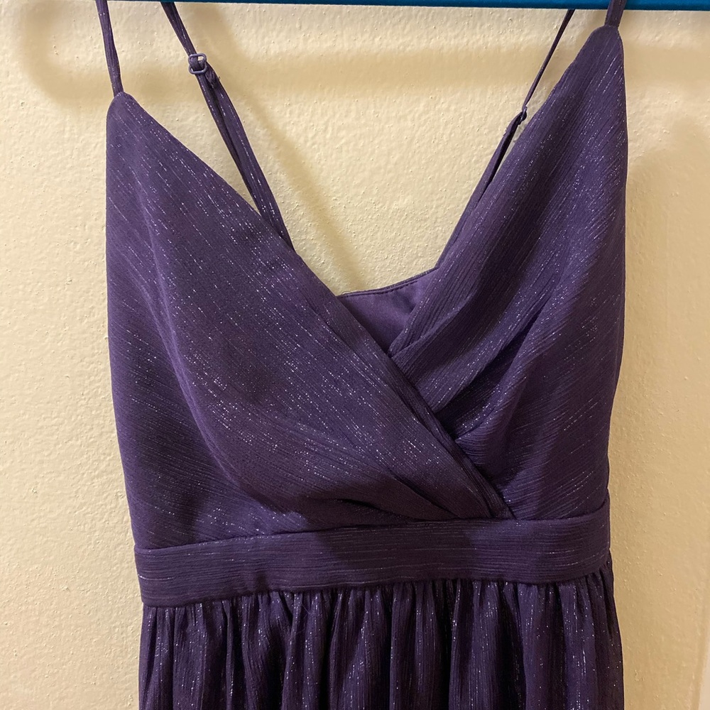 Purple Sparkle Hi-Lo dress